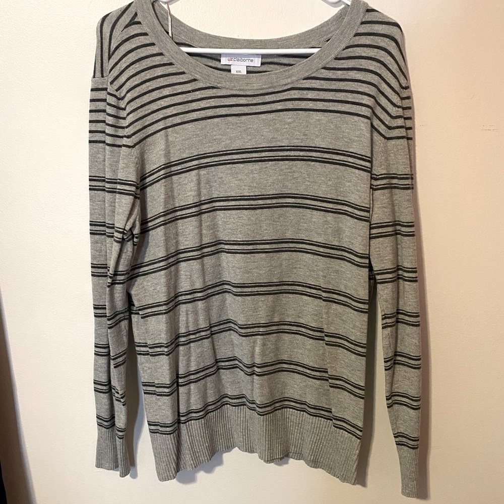 Super Soft Grey Sweater/Shirt, Liz Claiborne, XXL